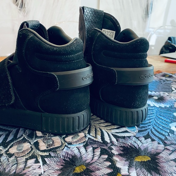 Adidas - black suede high top sneakers size 5 US - 37.5 - Picture 4 of 6